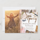 Foto: Birthday Luxury Safari Design Invitation Kaart (Voorkant)