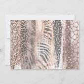 Foto: Birthday Luxury Safari Design Invitation Kaart (Achterkant)