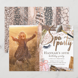 Foto: Birthday Luxury Safari Design Invitation Kaart