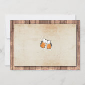 Foto: Birthday Party Cheers Beers Invite Kaart (Achterkant)