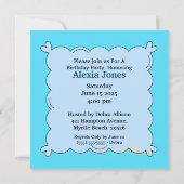 Foto: Birthday Party Invitation Kaart (Achterkant)