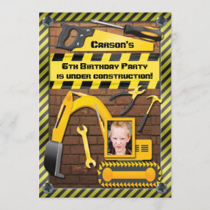 Foto: Birthday Party Tools and Digger Kaart