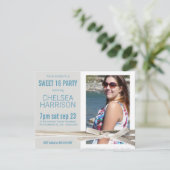 Foto Birthday Party, vers Sweet 16 Kaart (Staand voorkant)