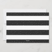 Foto: Black and White Snow Merry Kerstmis Feestdagenkaart (Achterkant)