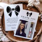 Foto Black Bow Afstudeerfeest Bedankkaart
