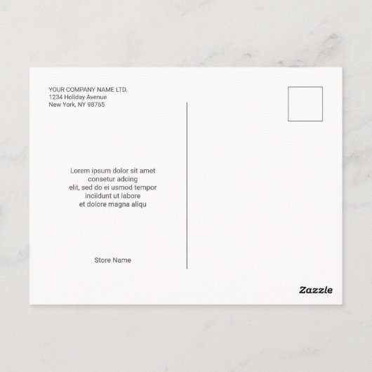 Foto Black Friday Big Sale Product Promo Briefkaart (Achterkant)