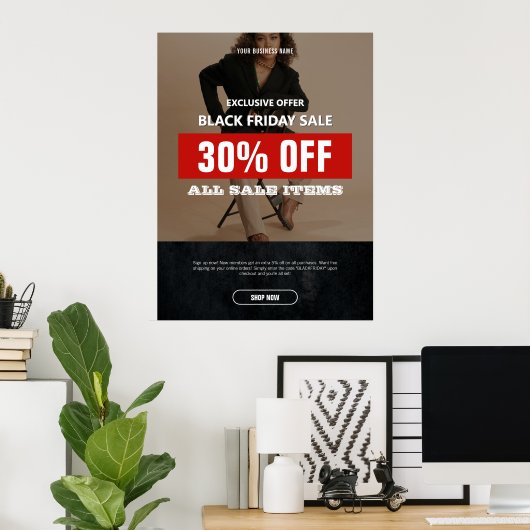 Foto Black Friday Sale Product Promo Poster (Thuiskantoor)