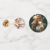 Foto Black Gold Graduation Party Confetti (Voorkanten)