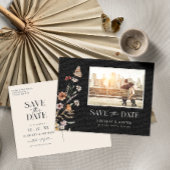Foto Black Save the Date Briefkaart