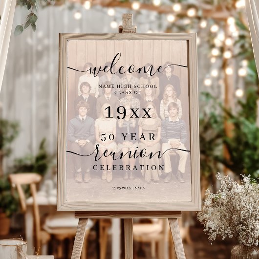 Foto Black Script Class 50th Reunion Welkom Poster
