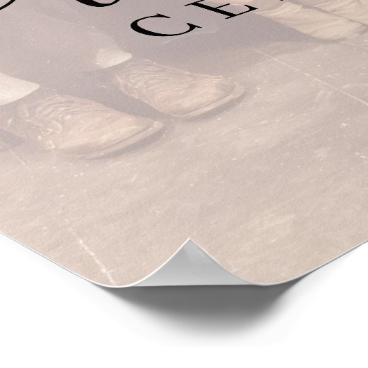 Foto Black Script Class 50th Reunion Welkom Poster (Hoek)