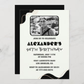 Foto Black White Mannen 96ste verjaardag Kaart (Voorkant / Achterkant)