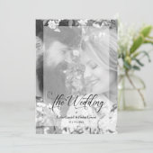 Foto: Black White Minimalist Vellum Effect (Staand voorkant)