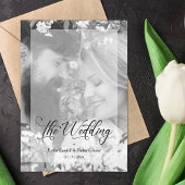 Foto: Black White Minimalist Vellum Effect