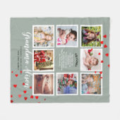 Foto Blanket Grandma Poem Grandpa Family Tree Fleece Deken (Voorkant (Horizontaal))