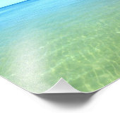 Foto Blauw en Groen Water Afdruk (Hoek)