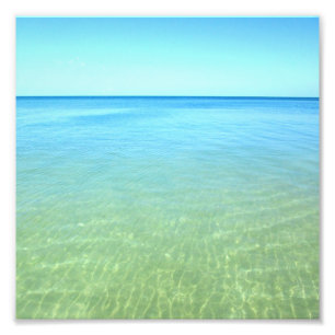 Foto Blauw en Groen Water Afdruk