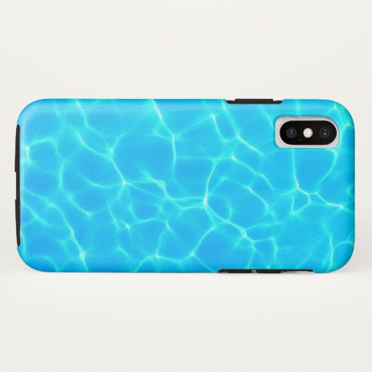 Foto: Blauwe poolwaterreflecties Case-Mate iPhone Case (Achterkant (horizontaal))