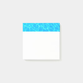 Foto: Blauwe poolwaterreflecties Post-it® Notes