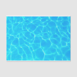 Foto: Blauwe poolwaterreflecties Tissuepapier