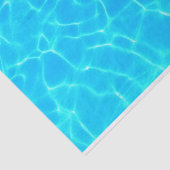 Foto: Blauwe poolwaterreflecties Tissuepapier (Detail)