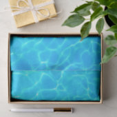 Foto: Blauwe poolwaterreflecties Tissuepapier (Geschenk)