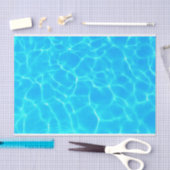 Foto: Blauwe poolwaterreflecties Tissuepapier (Craft)