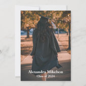 Foto Blauwe tegels Citroenen Afstuderen Bedankkaart (Achterkant)