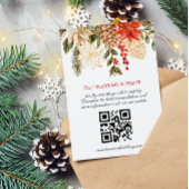 Foto Bloemen Kerstmis Winter Bruiloft RSVP Kaartje