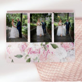 Foto Bloemen Rozen Romantische bruiloft Dank u Briefkaart