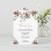 Foto Bloemen Rozenkrans Uitvaart Condoleance Sympa Bedankkaart (Staand voorkant)