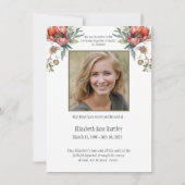 Foto Bloemen Rozenkrans Uitvaart Condoleance Sympa Bedankkaart (Achterkant)