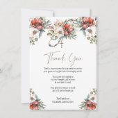 Foto Bloemen Rozenkrans Uitvaart Condoleance Sympa Bedankkaart (Voorkant)