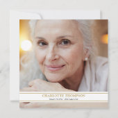 Foto bloemencelificatie van rouwmis kaart (Achterkant)