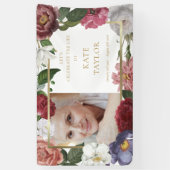 Foto Bloemendienst Herdenkingsdienst Spandoek (Verticaal)