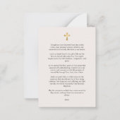 Foto Bloemenkrans Begrafenis Gebed Notitiekaartje (Achterkant)