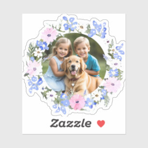 Foto Bloemenlijst Omlijsting Maak Uw Eigen Ontwerp Sticker