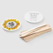 Foto bloemenrustieke chique bruiloft opslaan van d handwaaier (Niet-gemonteerd)