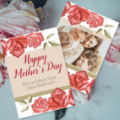 Foto  bloementrendy moderne Moederdag Kaart