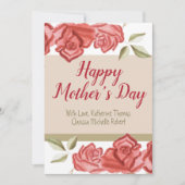 Foto  bloementrendy moderne Moederdag Kaart (Voorkant)