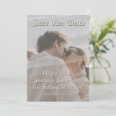 Foto Bloemige Bewaar De Datum Save The Date (Staand voorkant)
