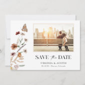 Foto Bloemige Bewaar De Datum Save The Date (Voorkant)