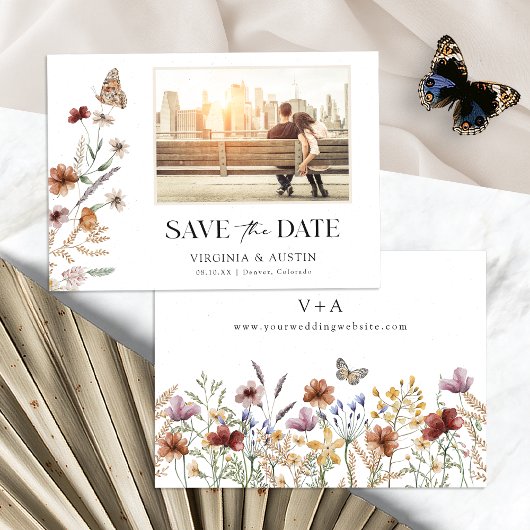 Foto Bloemige Bewaar De Datum Save The Date