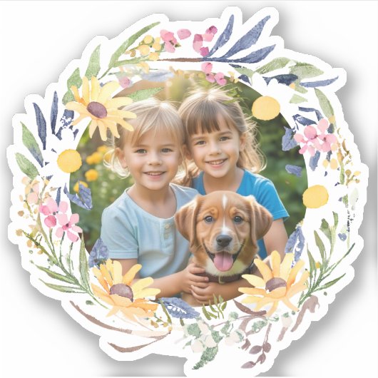 Foto Bloemstuk Maak Je Eigen Sticker (Voorkant)