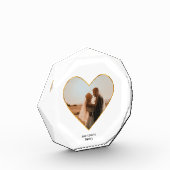 Foto Blok gouden harten frame (Links)
