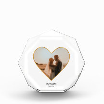 Foto Blok gouden harten frame