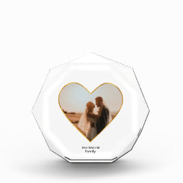 Foto Blok gouden harten frame