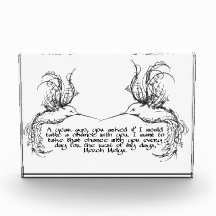 Foto Blok Hummingbird Quote