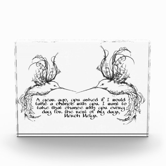 Foto Blok Hummingbird Quote (Voorkant)