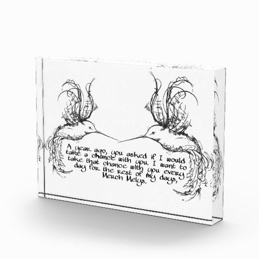 Foto Blok Hummingbird Quote (Rechts)